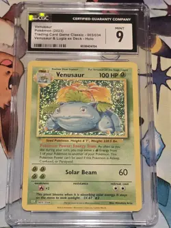 Pokemon TCG Venusaur 2023 Classic Holo Trading Card 003/034 MINT 9 - Image 1