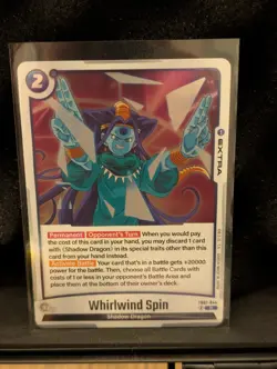 DBS CCG Fusion World Whirlwind Spin Foil Card Wish For Shenron FB07-044 R NM - Image 1