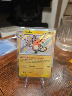 Pokemon TCG Raichu Card Paldean Fates 132/091 Baby Shiny - Image 3
