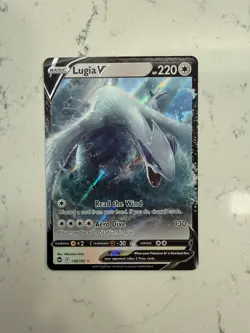 Pokemon TCG Lugia v Silver Tempest Holo Card 138/195 Ultra Rare M/Nm Condition - Image 1