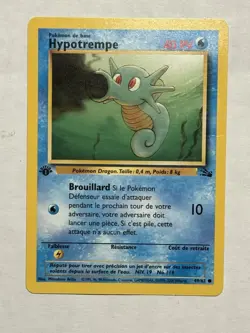 Pokemon French Card Hypotrempe / Horsea 1st Edition 49/62 Fossil - Image 1