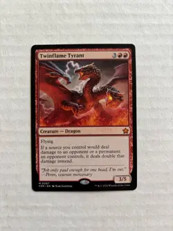 MTG Twinflame Tyrant Mythic Regular Card #97 Foundations - Image 1