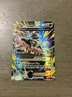 Pokemon TCG Mega-Tyranitar-EX Holo Full Art Card Ancient Origins 92/98 NM - Image 1