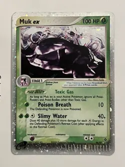 Pokemon Muk EX Dragon Rare Holo Foil Card 96/97 TCG - Image 1