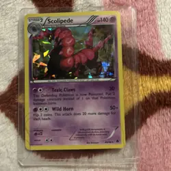 Scolipede 40/98 Emerging Powers Cracked Ice Holo Rare Pokemon Card TCG - Image 1