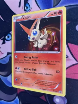 Victini XY189 - Cosmos Holo - XY Black Star Promo - Pokemon Card LP - Image 3