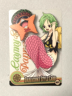 Camie - 037 - One Piece Morinaga Daikaizoku Style Card Clear Plastic - Image 1