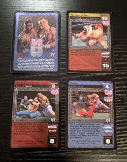 WWE Raw Deal CCG Team Angle Superstar 4 Card Set - Image 1