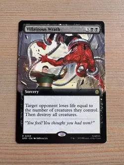 Villainous Wrath - 259 - MTG: Marvel’s Spider-Man - Extended Art - Rare -Regular - Image 1