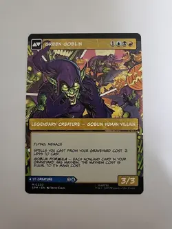 Norman Osborn Green Goblin (Borderless) - 220 - Regular - Mtg Spider-Man - NM - Image 2
