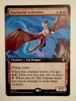 x1 Territorial Aetherkite - Extended Art R MTG Commander: Aetherdrift DFT - Image 1