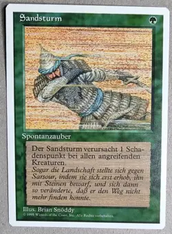 Sandsturm [Sandstorm] - 4th Ed. FWB (German) - NM - Free Ship - MTG - Image 1