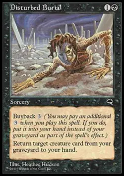 Disturbed Burial - Medium Play MTG Tempest - Image 1