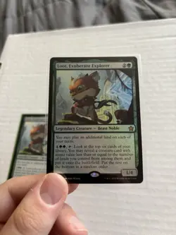 Loot, Exuberant Explorer x2 Foundations MTG Holo Foil NM - Image 3
