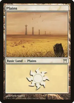 Plains #290 2x FOIL CHK MTG Champions of Kamigawa Basic Land NM white - Image 1