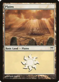 Plains #288 2x FOIL CHK MTG Champions of Kamigawa Basic Land NM white - Image 1