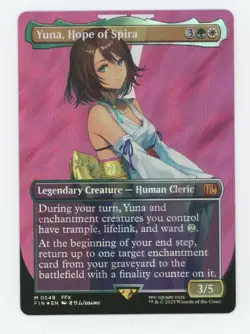 2025 MTG Final Fantasy Borderless Surge Foil #0549 Yuna Hope of Spira - Image 1