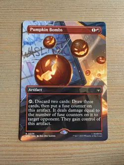 Pumpkin Bombs - 26 - MTG: Marvel’s Spider-Man - Borderless - Rare - Regular - Image 1