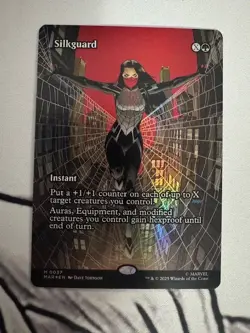 Silkguard (0037) (Borderless) (Foil) Marvel Eternal MTG NM-M - Image 1