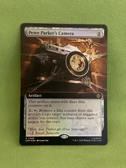 Peter Parker’s Camera Foil Extended Art 0280 Marvel’s Spider-Man Magic MTG SPM - Image 1