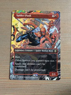 Spider-Punk - 207 - MTG: Marvel’s Spider-Man: Eternal - Borderless - Rare - Image 1