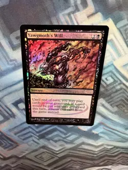 MTG Foil Yawgmoth's Will Judge Promos (Slightly Curled Corner Please See Photos) - Image 3