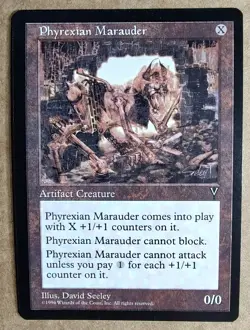MTG Visions - Phyrexian Marauder - EX - Magic the Gathering - Free Shipping - Image 1