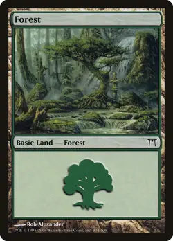 Forest #304 2x FOIL CHK MTG Champions of Kamigawa Basic Land NM green - Image 1