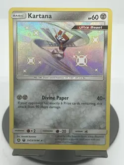 Pokemon TCG Kartana SV33/SV97 Hidden Fates: Shiny Vault Holo Rare NM - Image 1