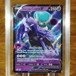 Pokemon Chilling Reign Shadow Rider Calyrex V 074/198 AGS Gem-MT 10 Holo 2021 - Image 2