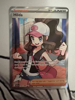 Pokemon TCG Hilda 164/086 English Full Art Holo White Flare SV NM-M - Image 1