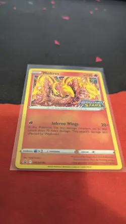 Pokemon TCG Moltres SWSH185 Black Star Promo Brilliant Stars Pre Release NM - Image 3