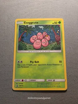 Pokemon Exeggcute SM119 Sun & Moon Black Star Promo Cosmos Holo Free Shipping - Image 1
