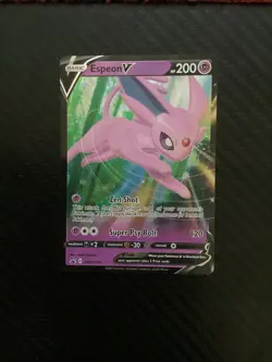 Espeon V SWSH201 Holographic Black Star Promo Pokemon TCG NM - Image 1