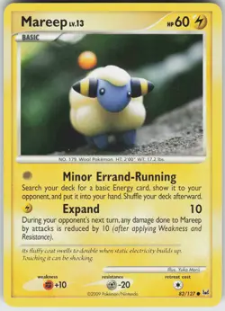 Pokemon Mareep 82/127 Platinum Common NM - Image 1