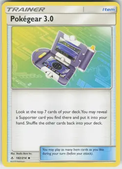Pokemon Pokegear 3.0 182/214 SM - Unbroken Bonds Uncommon NM - Image 1