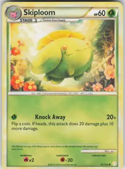 Pokemon Skiploom 51/123 HeartGold SoulSilver Uncommon NM - Image 1