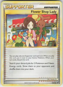 Pokemon Flower Shop Lady 74/90 Undaunted Uncommon NM - Image 1