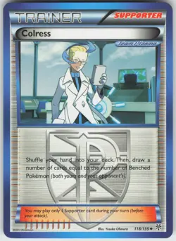Pokemon Colress (Team Plasma) 118/135 Plasma Storm Uncommon NM - Image 1