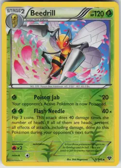 Pokemon Beedrill 5/146 XY Base Set Rare NM - Image 1