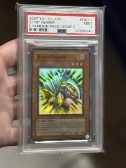 2007 Yugioh Spirit Reaper CP03-EN002 Super Rare Champion Pack PSA 9 MINT - Image 1