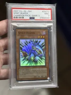 2007 Yugioh Spirit Reaper CP03-EN002 Super Rare Champion Pack PSA 9 MINT - Image 2
