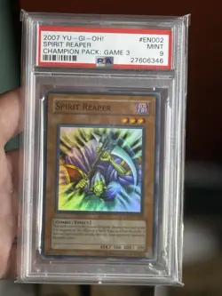2007 Yugioh Spirit Reaper CP03-EN002 Super Rare Champion Pack PSA 9 MINT - Image 4