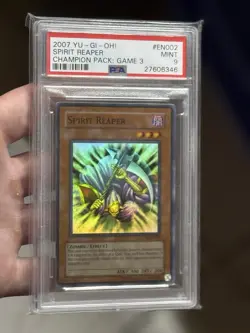 2007 Yugioh Spirit Reaper CP03-EN002 Super Rare Champion Pack PSA 9 MINT - Image 5