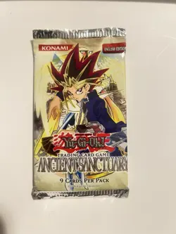 Yugioh Ancient Sanctuary Unlimited Edition Factory Sealed Booster Pack - Image 1