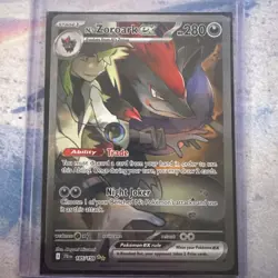 N's Zoroark ex 185/159 Sv09: Journey Together Holo Pokemon Card NM - Image 1