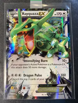 Rayquaza EX 75/108 Roaring Skies Holo Ultra Rare Pokemon Card Near Mint - Image 5