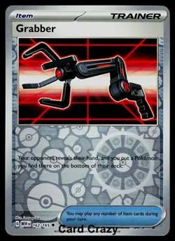 Grabber 162/165 Reverse Holo SV: Scarlet & Violet 151 Pokemon Card NM - Image 1