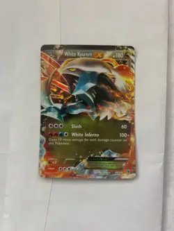 White Kyurem EX 96/135 Pokemon TCG Plasma Storm Ultra Rare Holo NM Card - Image 1
