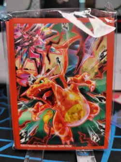 x65 Sealed Charizard EX Premium Collection Card Sleeves from Pokemon TCG - Image 1